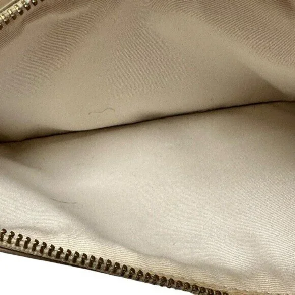 Coach East West Crossbody Purse Handbag Pop Up Pouch F52657 Light Khaki Chalk